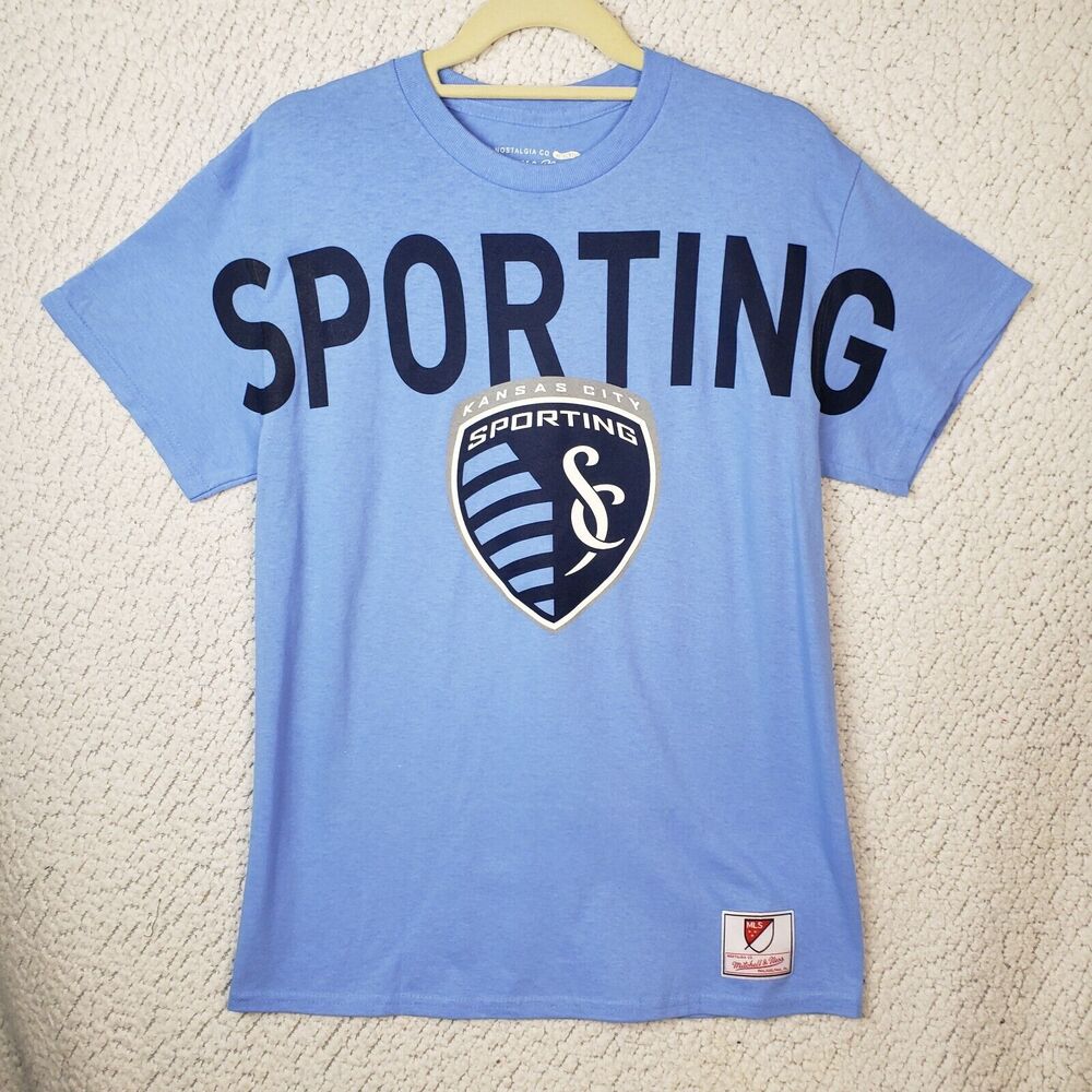 Mitchell & Ness Shirt Womens M Blue Sporting Kansas City MLS Graphic Tee